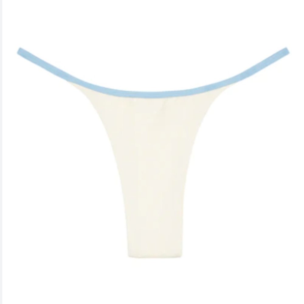 Monday Swimwear - Kauai Bottom - Ivory/Sea Mist (S)